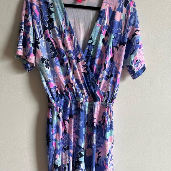 Lilly Pulitzer Sz S Printed Floral Relaxed Jumpsuit - Picture 6 of 11